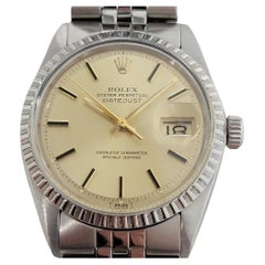 Mens Rolex Oyster Datejust 1603 Automatic 1970s Swiss Used RA226