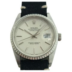 Mens Rolex Oyster Datejust 16220 Rare Tapestry Dial Automatic 1990s RA278B