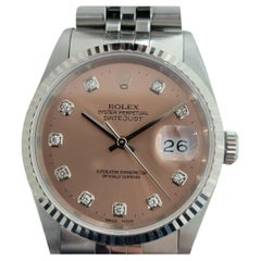 Herren Rolex Oyster Datejust 16234 18k SS Automatik-Diamant-Zifferblatt 1990er Jahre RJC147