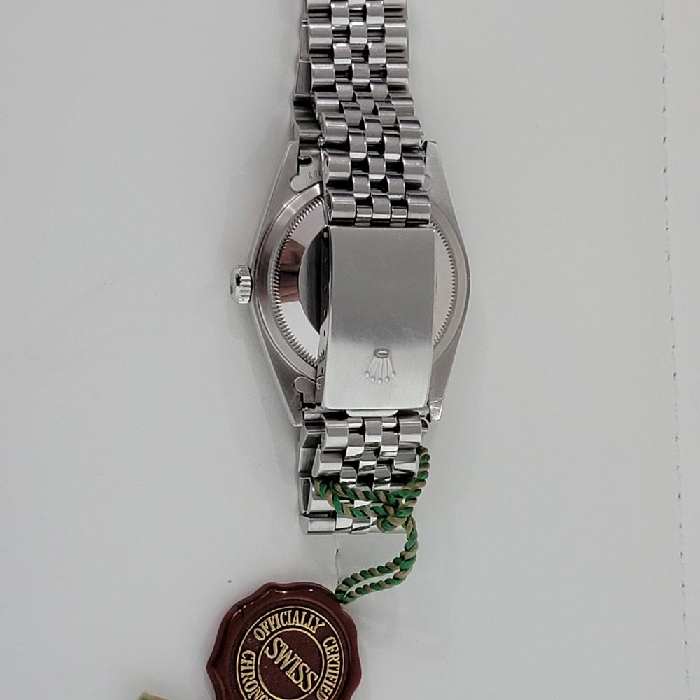 Mens Rolex Oyster Datejust 16234 18k SS Automatic Diamond Dial 2000s RJC111 2
