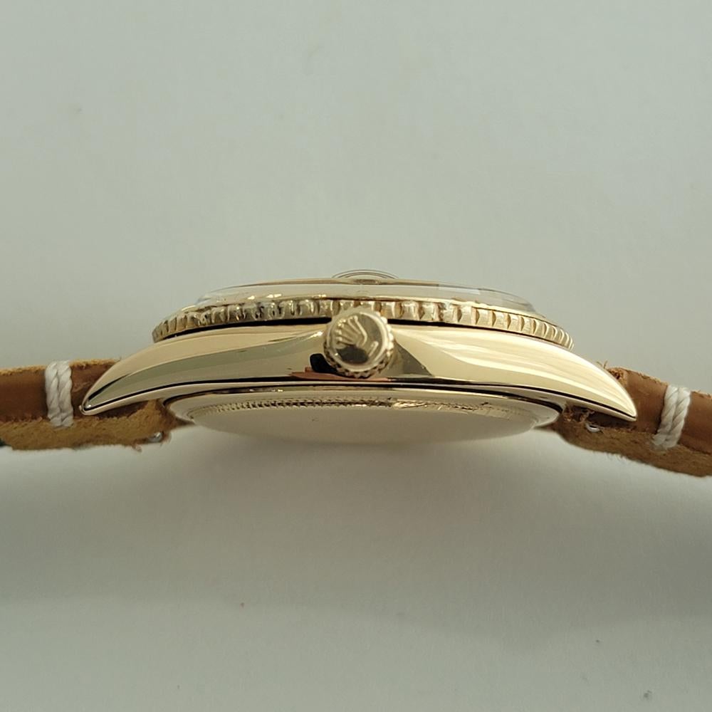 Mens Rolex Oyster Datejust 1625 Thunderbird 18k Gold 36mm Automatic 1960s RA432 4