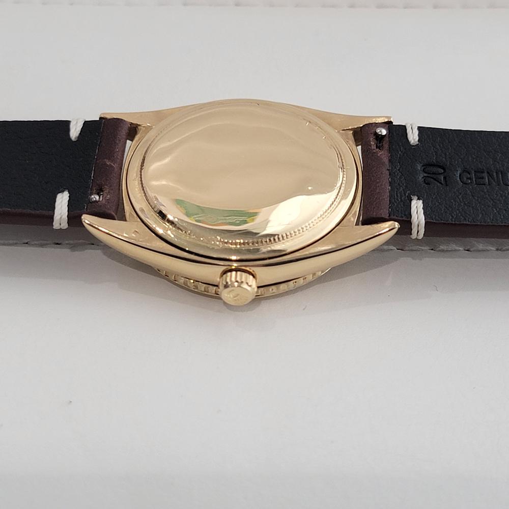 Mens Rolex Oyster Datejust 1625 Thunderbird 18k Gold 36mm Automatic 1960s RA432B 5