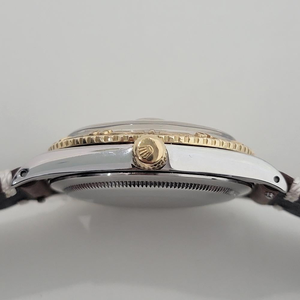 Mens Rolex Oyster Datejust 1625 Thunderbird 18k SS 36mm Automatic 1960s RA421 4