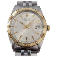Mens Rolex Oyster Datejust 1625 Thunderbird 18k SS 36mm Automatic 1960s RA421