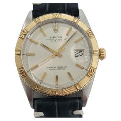 Mens Rolex Oyster Datejust 1625 Thunderbird 18k SS 36mm Automatic 1960s RA421B