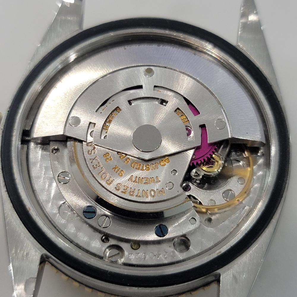 Mens Rolex Oyster Datejust 1625 Thunderbird 18k SS 36mm Automatic 1960s RA458 For Sale 6