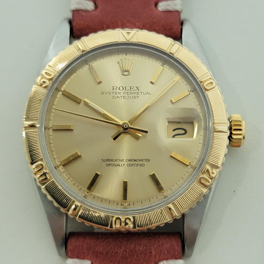 Sportlicher Luxus, Rolex Oyster Perpetual Datejust 1625 Turn-O-Graph aus 18 Karat Gold und Edelstahl für Herren, 