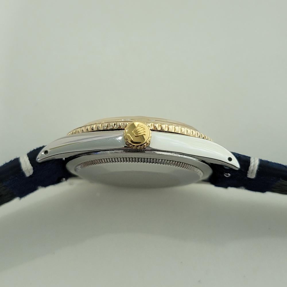 Herren Rolex Oyster Datejust 1625 Thunderbird 18k SS 36mm Automatik 1960s RA459B im Angebot 4