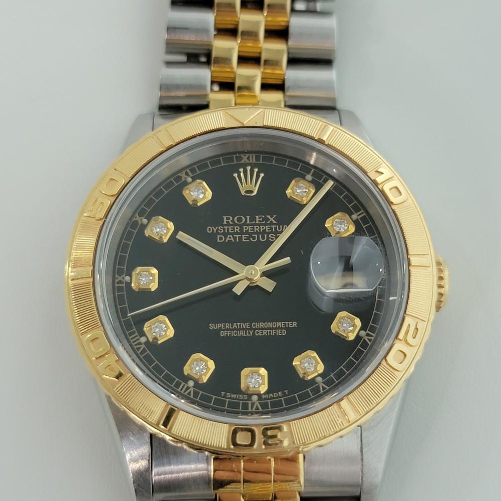 Zeitlose Ikone, Herren 18k Gold und Edelstahl Rolex Oyster Perpetual Datejust Turn-O-Graph Ref.16263 