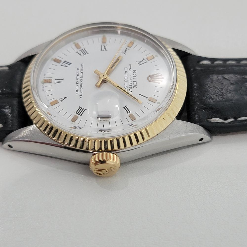 Mens Rolex Oyster Datejust Ref 1600 14k Gold SS Automatic 1960s RA169B 1