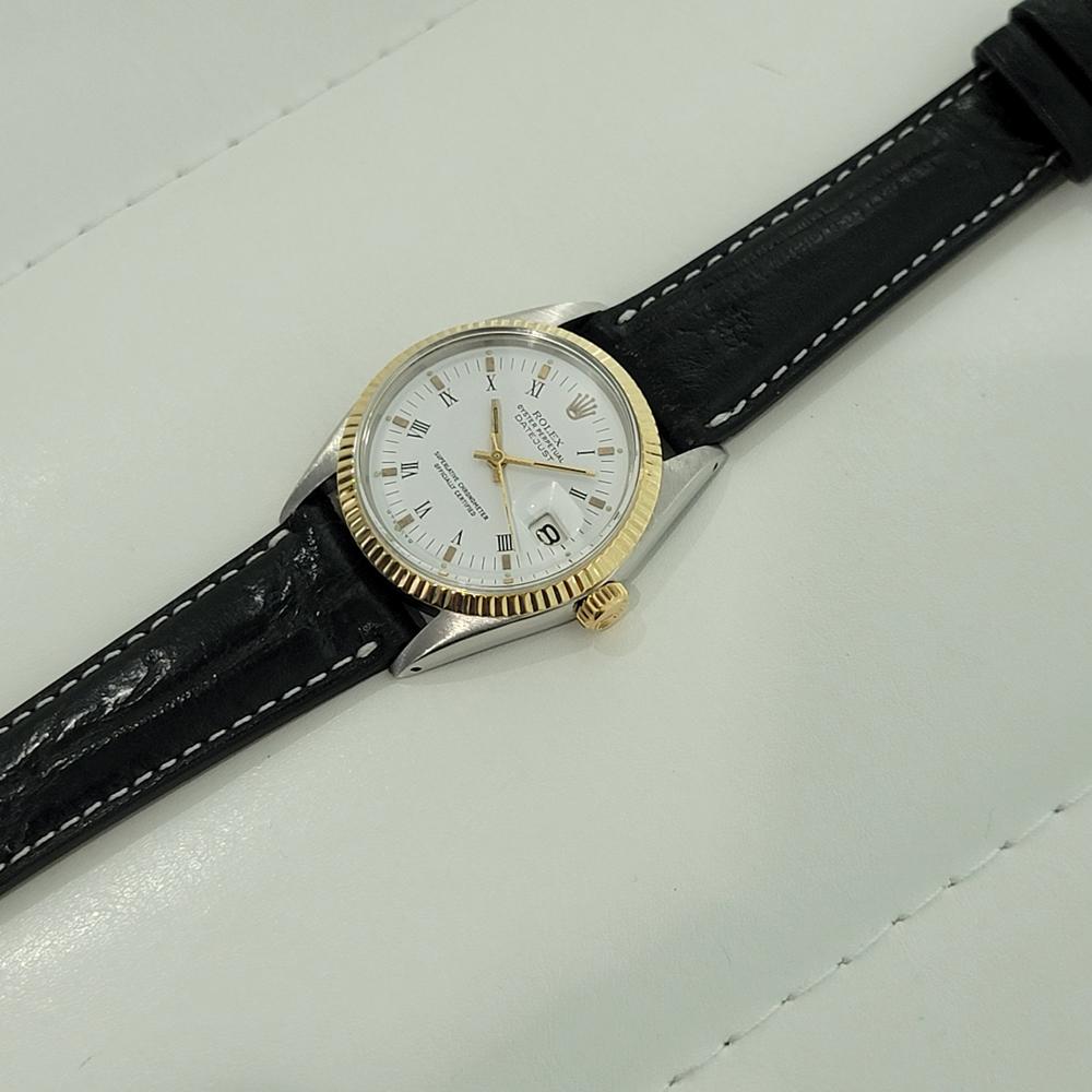 Mens Rolex Oyster Datejust Ref 1600 14k Gold SS Automatic 1960s RA169B 3