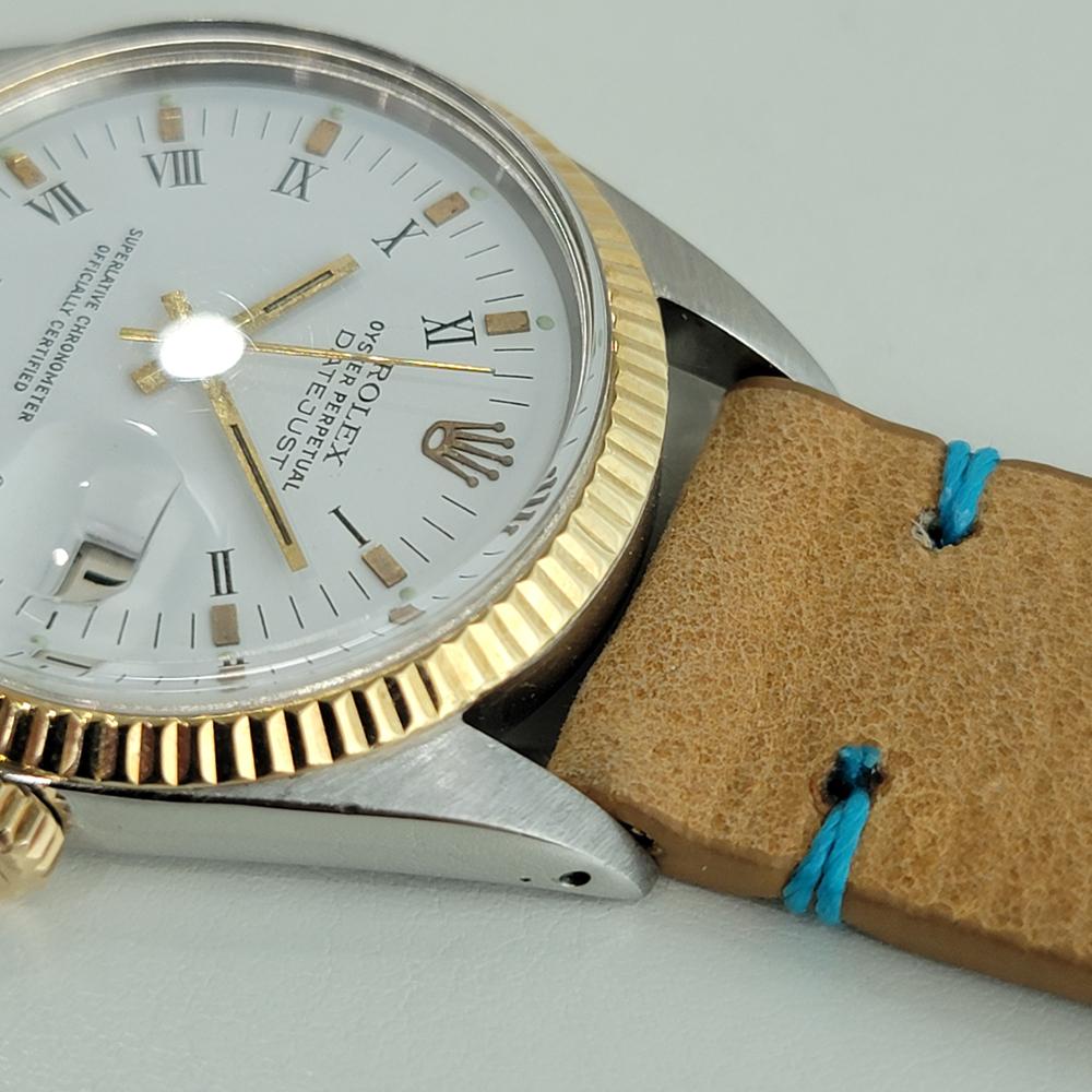 Mens Rolex Oyster Datejust Ref 1600 36mm 14k Gold SS  Automatic 1960s RA169T 2