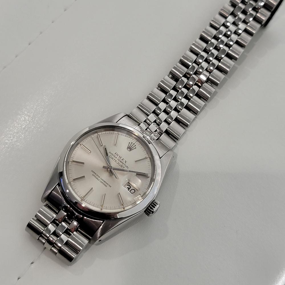 Men's Mens Rolex Oyster Perpetual Datejust Ref 16000 Automatic 1970s Vintage RA315 For Sale