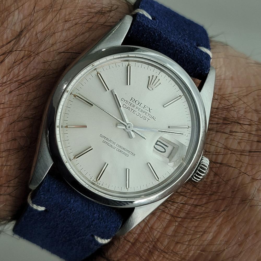 Herren Rolex Oyster Datejust Ref 16000 Automatik 1970er Jahre Vintage Schweizer RA315B 10