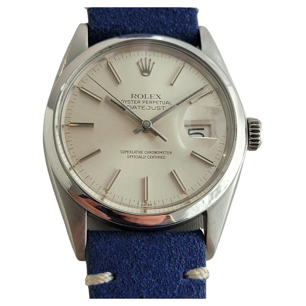 Rolex Oyster Datejust Réf. 16000 Automatic 1970s Vintage Swiss RA315B pour hommes en vente