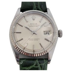 Mens Rolex Oyster Datejust Ref 1601 18k SS Automatic 1960s Vintage RJC173G