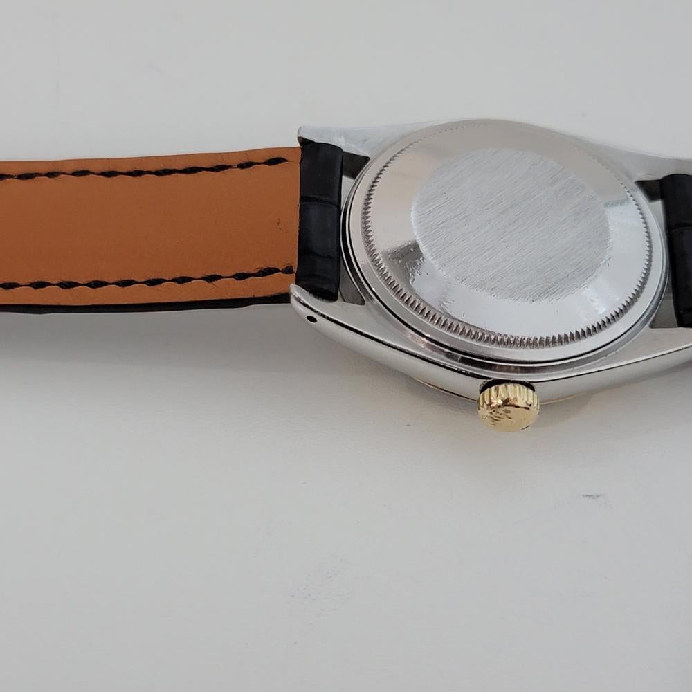Mens Rolex Oyster Datejust Ref 1601 18k SS Automatic 1970s Vintage RJC172 6
