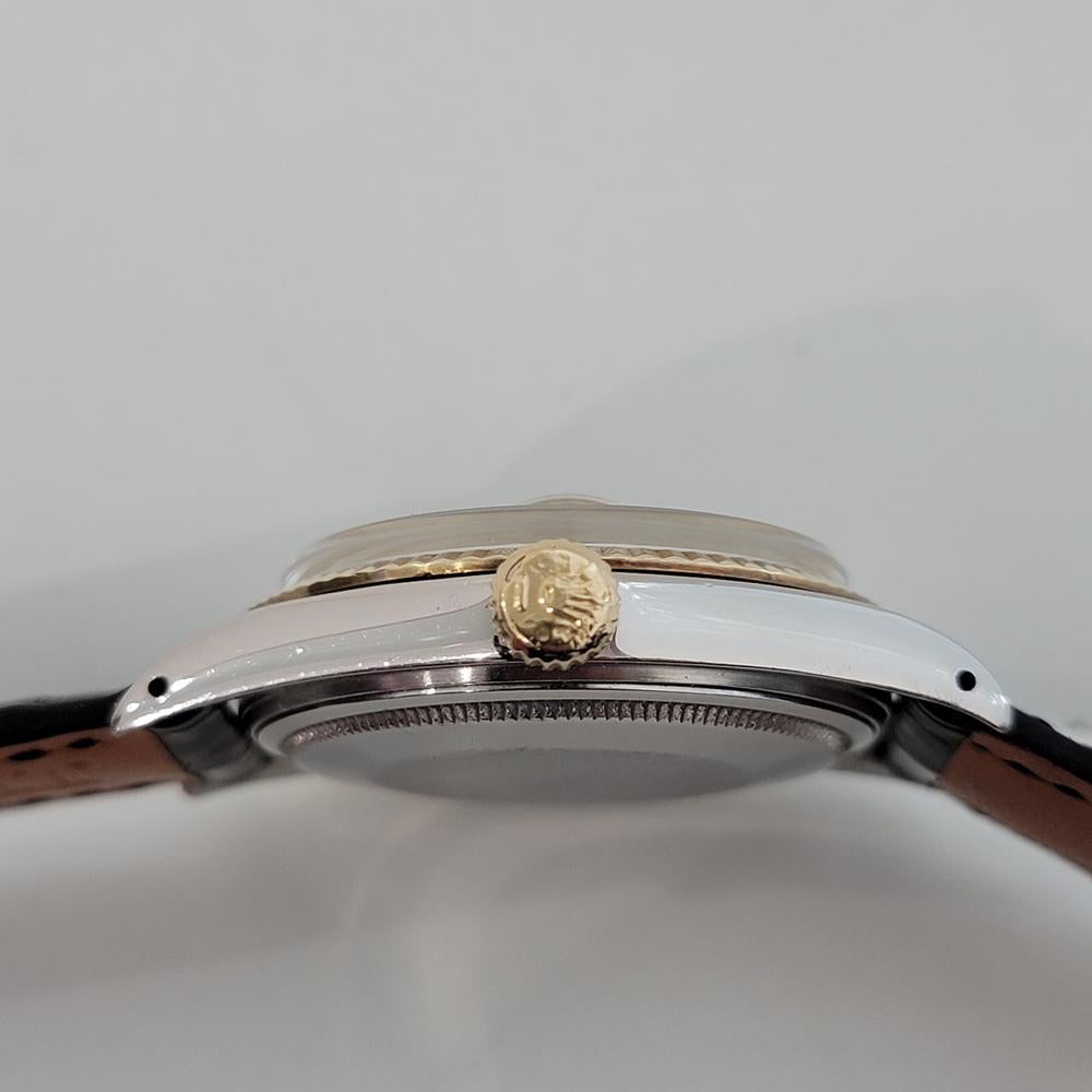 Mens Rolex Oyster Datejust Ref 1601 18k SS Automatic 1970s Vintage RJC172 5