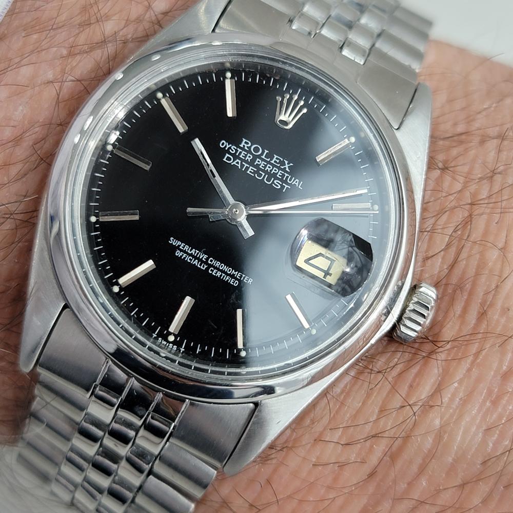 Mens Rolex Oyster Datejust Ref 1601 Automatic 1960s Swiss Vintage RA131S For Sale 6