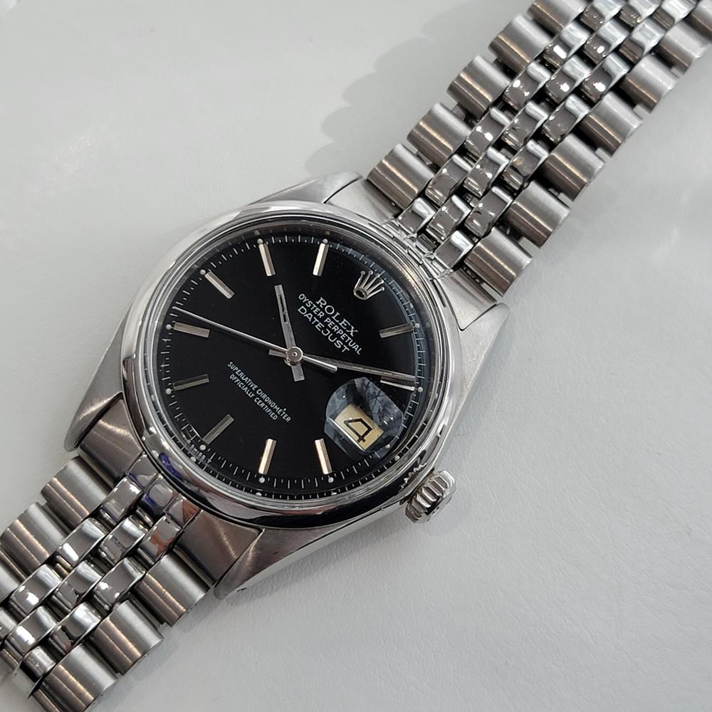 Men's Mens Rolex Oyster Datejust Ref 1601 Automatic 1960s Swiss Vintage RA131S For Sale