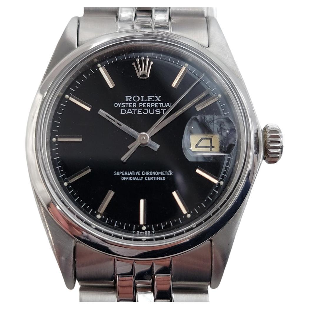 Mens Rolex Oyster Datejust Ref 1601 Automatic 1960s Swiss Vintage RA131S For Sale