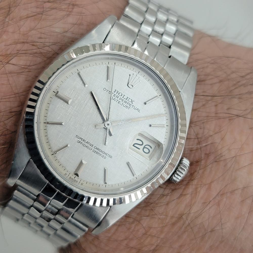 Mens Rolex Oyster Datejust Ref 1601 Automatic 1970s All Original RA333 8