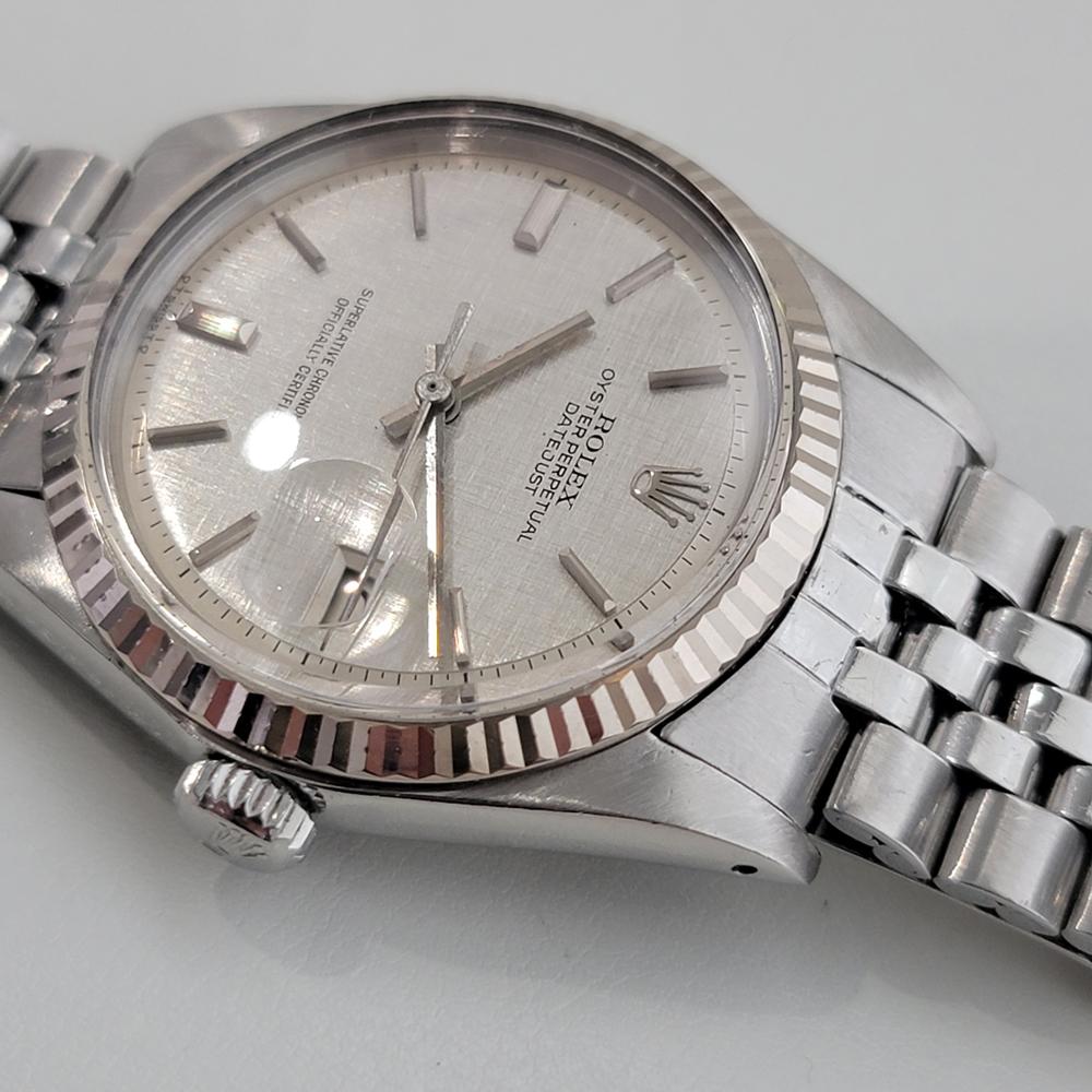 Mens Rolex Oyster Datejust Ref 1601 Automatic 1970s All Original RA333 1