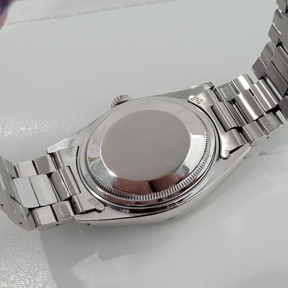 Herren Rolex Oyster Datejust Ref 1601 Diamant-Set Automatik 1970er Jahre RA305 6