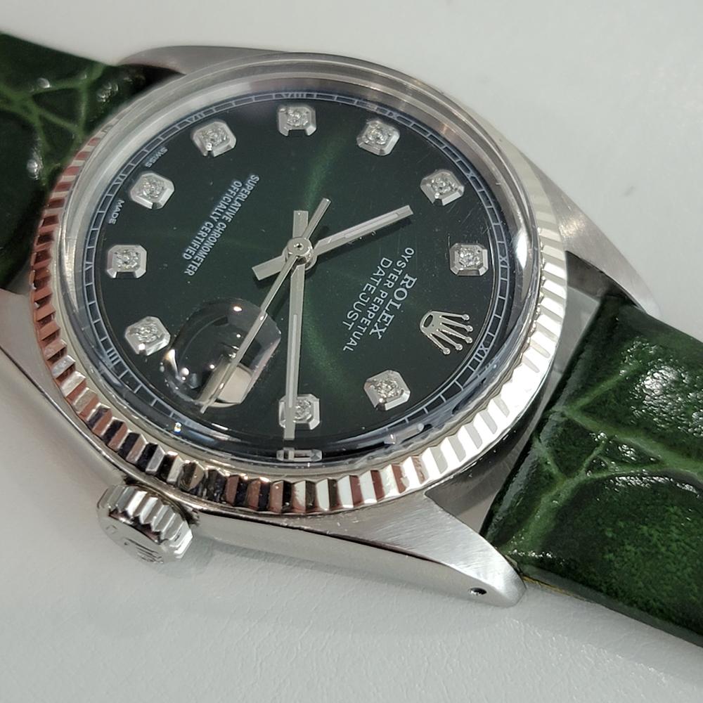 Mens Rolex Oyster Datejust Ref 1601 Diamond Markers Automatic 1970s RA305G 1
