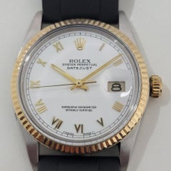 Rolex Oyster Datejust Réf. 16013 or 18 carats SS 36 mm automatique des années 1980 NA104