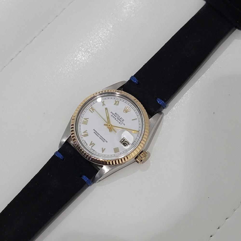 Mens Rolex Oyster Datejust Ref 16013 18k Gold SS 36mm Automatic 1980s NA104B 3
