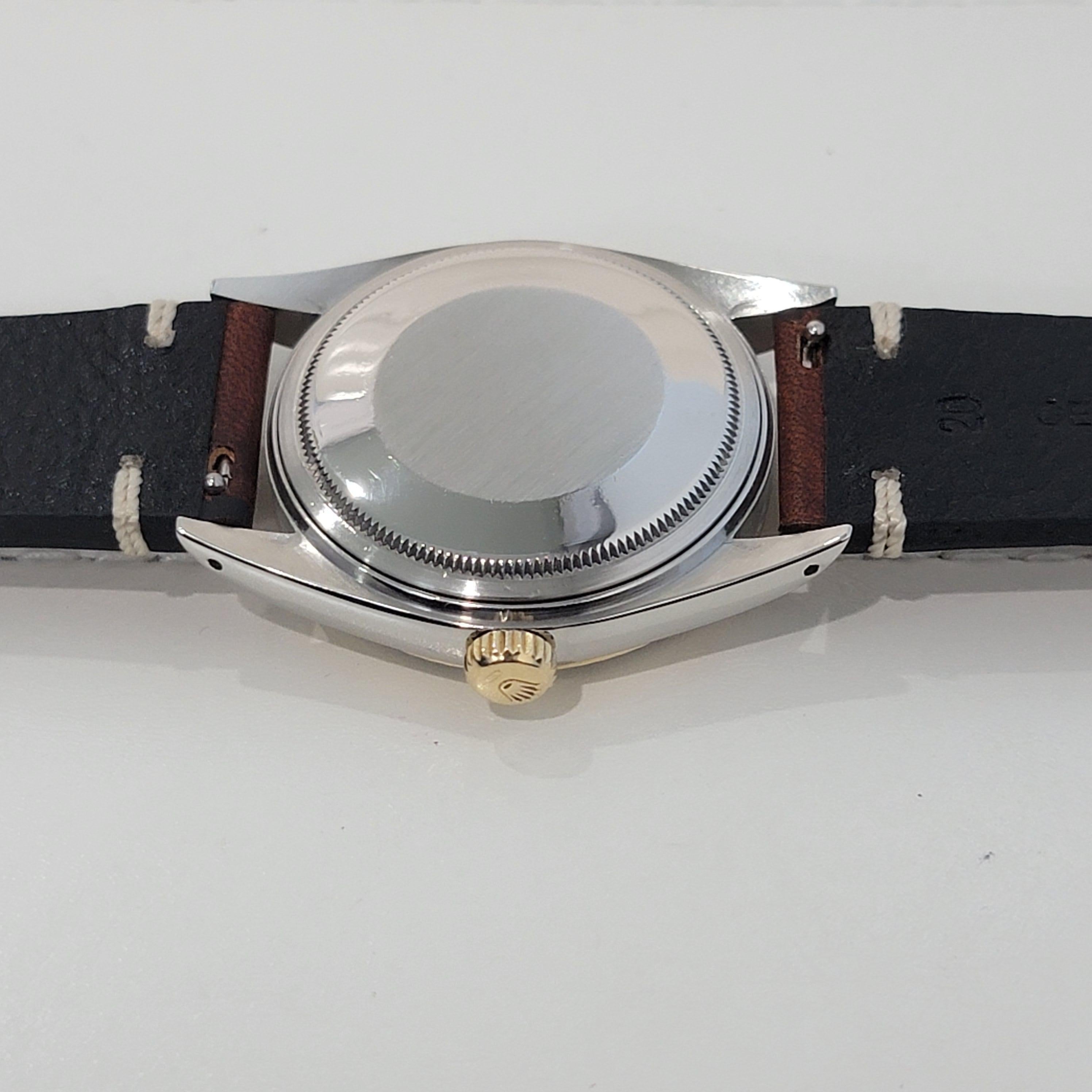 Mens Rolex Oyster Datejust Ref 16013 18k Gold SS 36mm Automatic 1980s NA108 For Sale 6