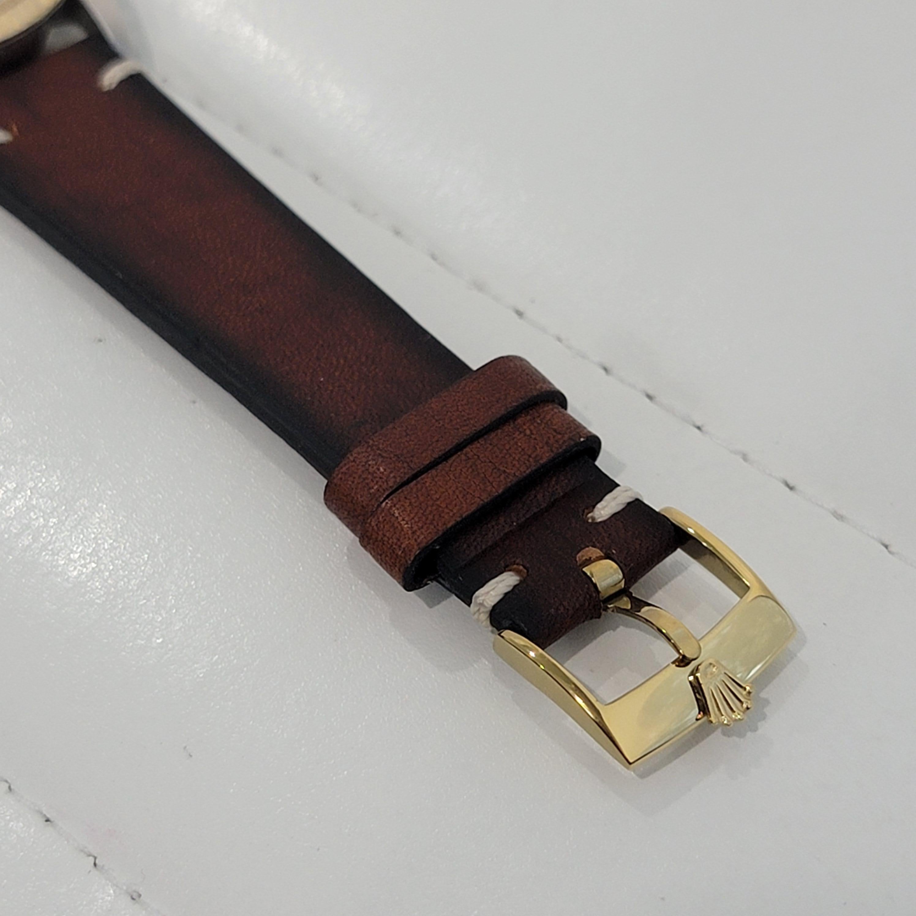 Mens Rolex Oyster Datejust Ref 16013 18k Gold SS 36mm Automatic 1980s NA108 For Sale 4
