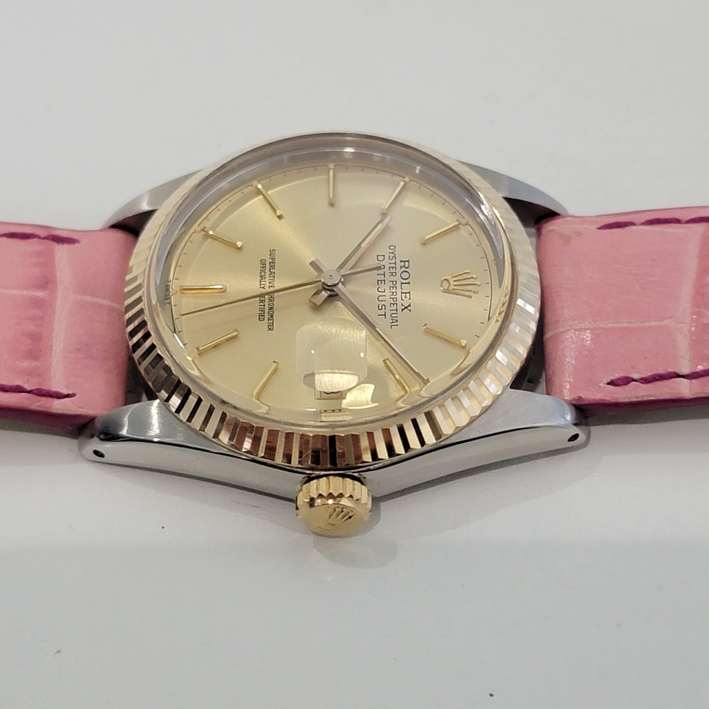 Mens Rolex Oyster Datejust Ref 16013 18k SS Automatic 1980s Vintage RJC184P 1