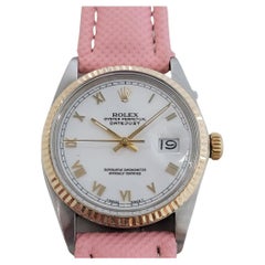Mens Rolex Oyster Datejust Ref 16013 18k Gold SS Automatic 1980s RA323P