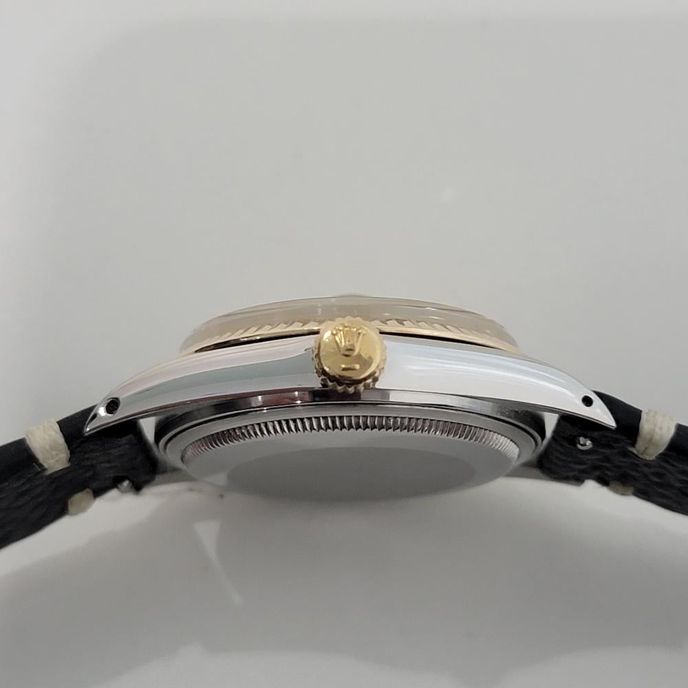 Mens Rolex Oyster Datejust Ref 16013 36mm 18k SS Automatic 1970s Vintage RA393B For Sale 5