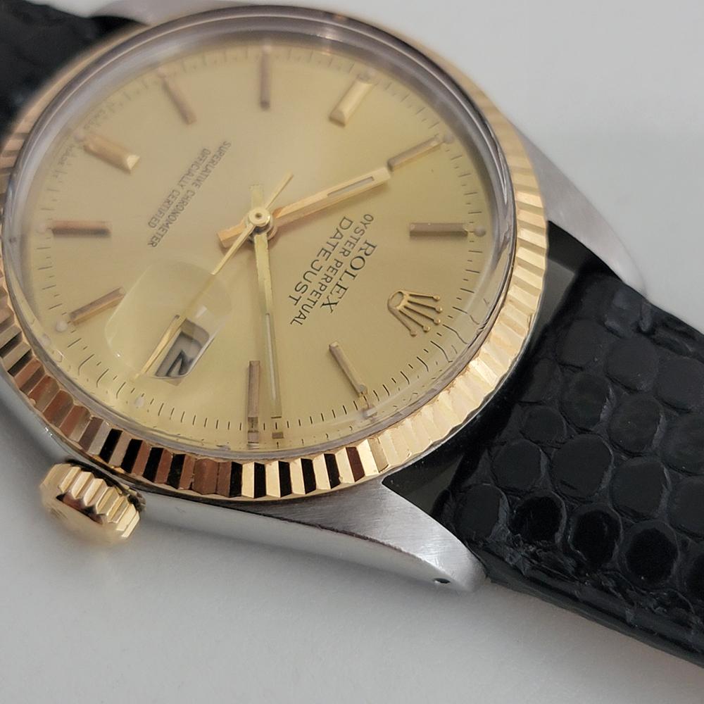 Mens Rolex Oyster Datejust Ref 16013 36mm 18k SS Automatic 1980s Swiss NA103 For Sale 2