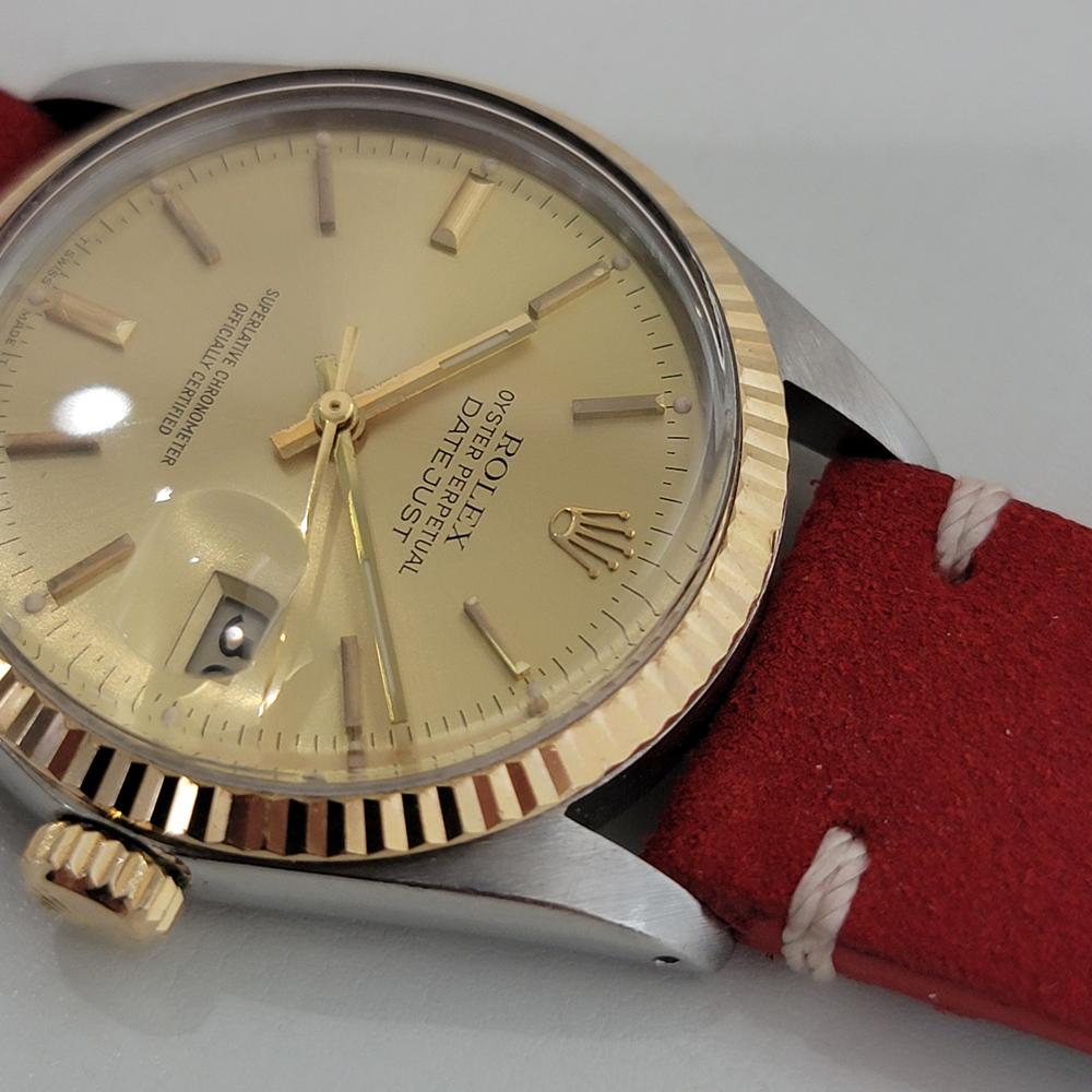 Mens Rolex Oyster Datejust Ref 16013 36mm 18k SS Automatic 1980s Swiss NA103R For Sale 2