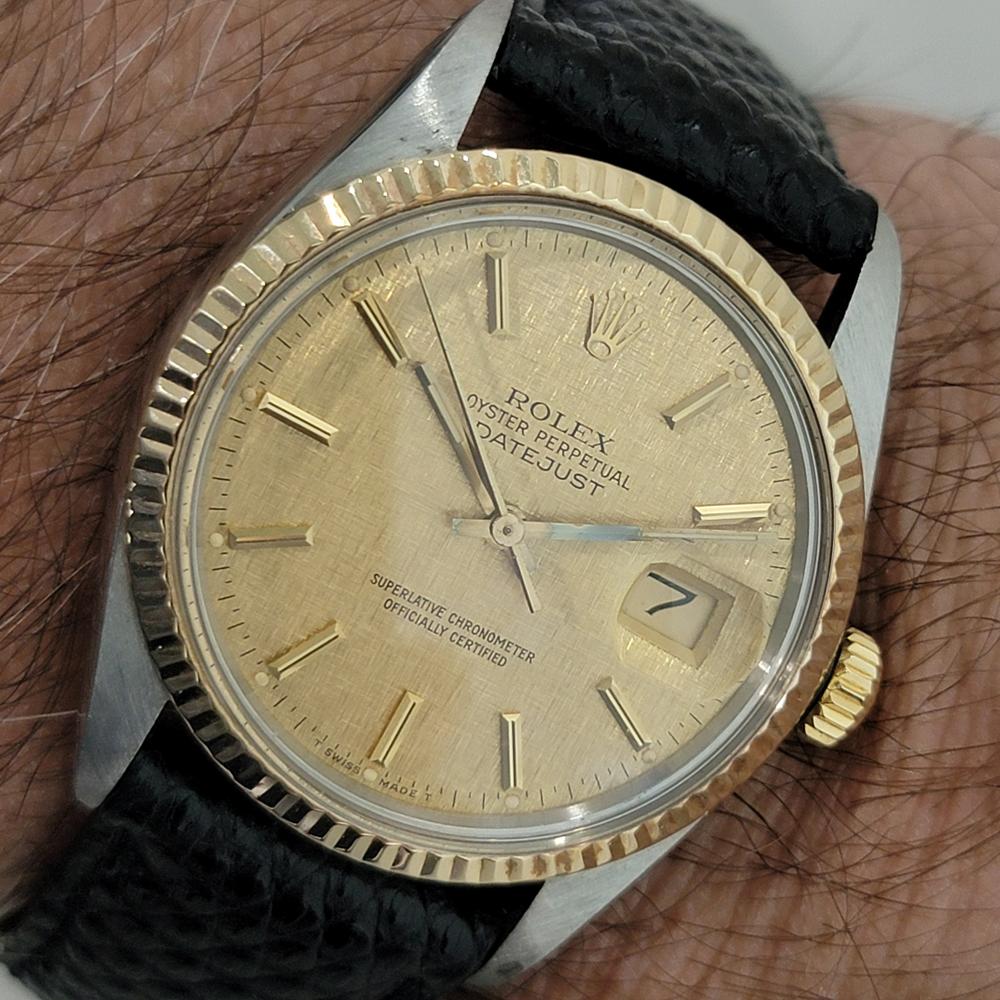 Mens Rolex Oyster Datejust Ref 16013 36mm 18k SS Automatic 1980s Swiss NA105 9