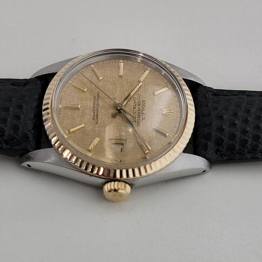 Mens Rolex Oyster Datejust Ref 16013 36mm 18k SS Automatic 1980s Swiss NA105 1
