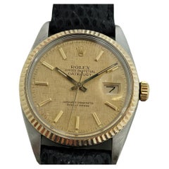 Mens Rolex Oyster Datejust Ref 16013 36mm 18k SS Automatic 1980s Swiss NA105