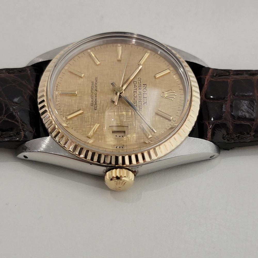Mens Rolex Oyster Datejust Ref 16013 36mm 18k SS Automatic 1980s Swiss NA105B 1