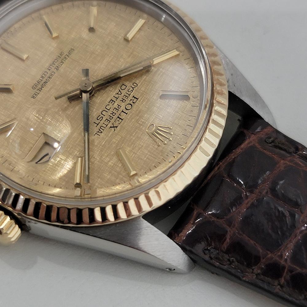 Mens Rolex Oyster Datejust Ref 16013 36mm 18k SS Automatic 1980s Swiss NA105B 2