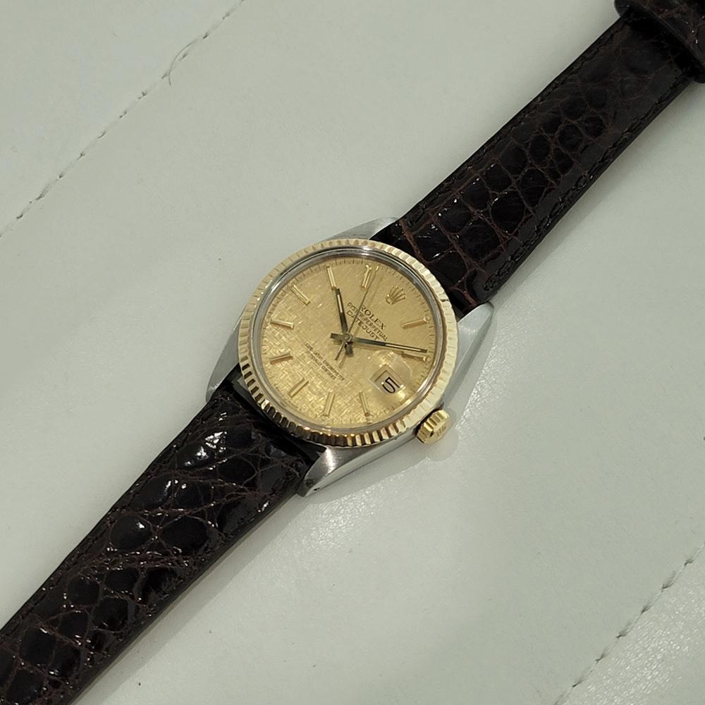 Mens Rolex Oyster Datejust Ref 16013 36mm 18k SS Automatic 1980s Swiss NA105B 3