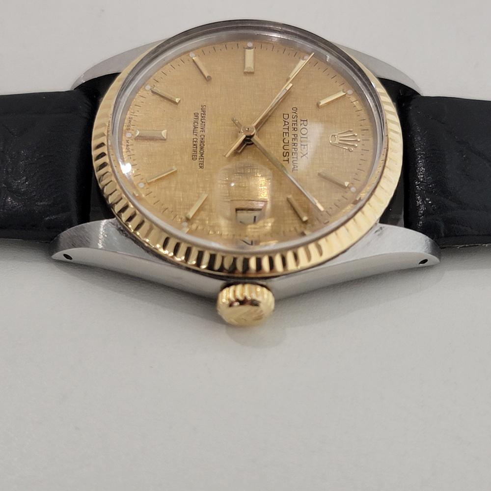 Mens Rolex Oyster Datejust Ref 16013 36mm 18k SS Automatic 1980s Swiss NA106 For Sale 1