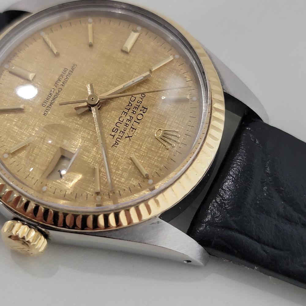 Mens Rolex Oyster Datejust Ref 16013 36mm 18k SS Automatic 1980s Swiss NA106 For Sale 2