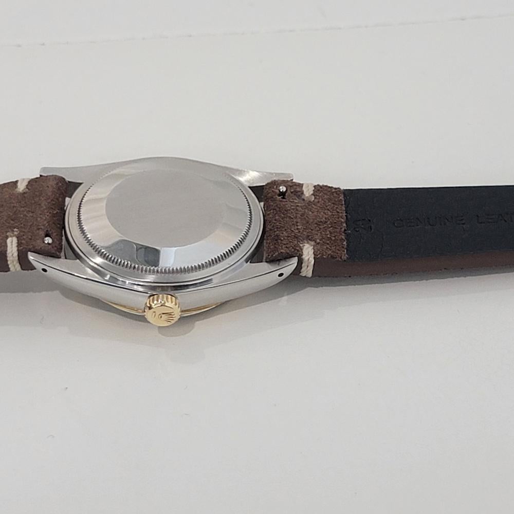 Mens Rolex Oyster Datejust Ref 16013 36mm 18k SS Automatic 1980s Swiss RA395 For Sale 5