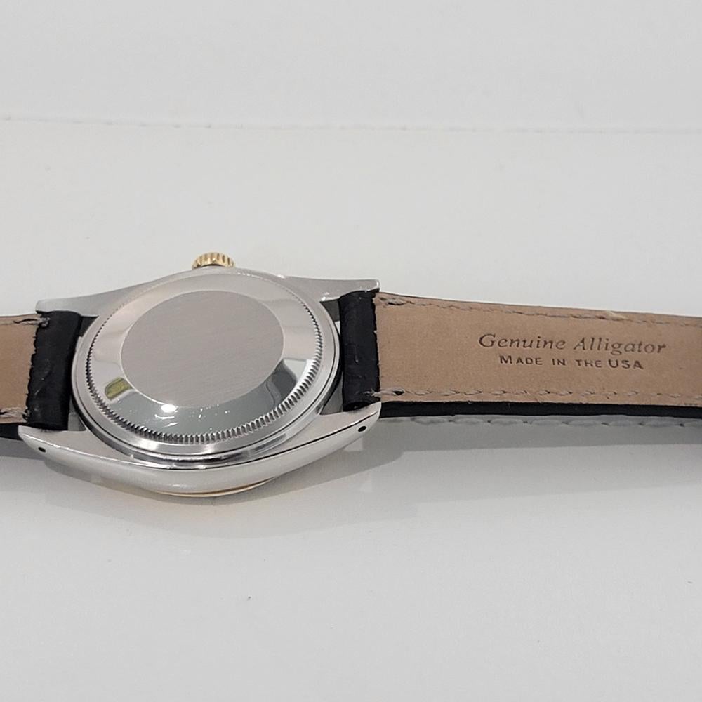 Mens Rolex Oyster Datejust Ref 16013 36mm 18k SS Automatic 1980s Swiss RA395B For Sale 6