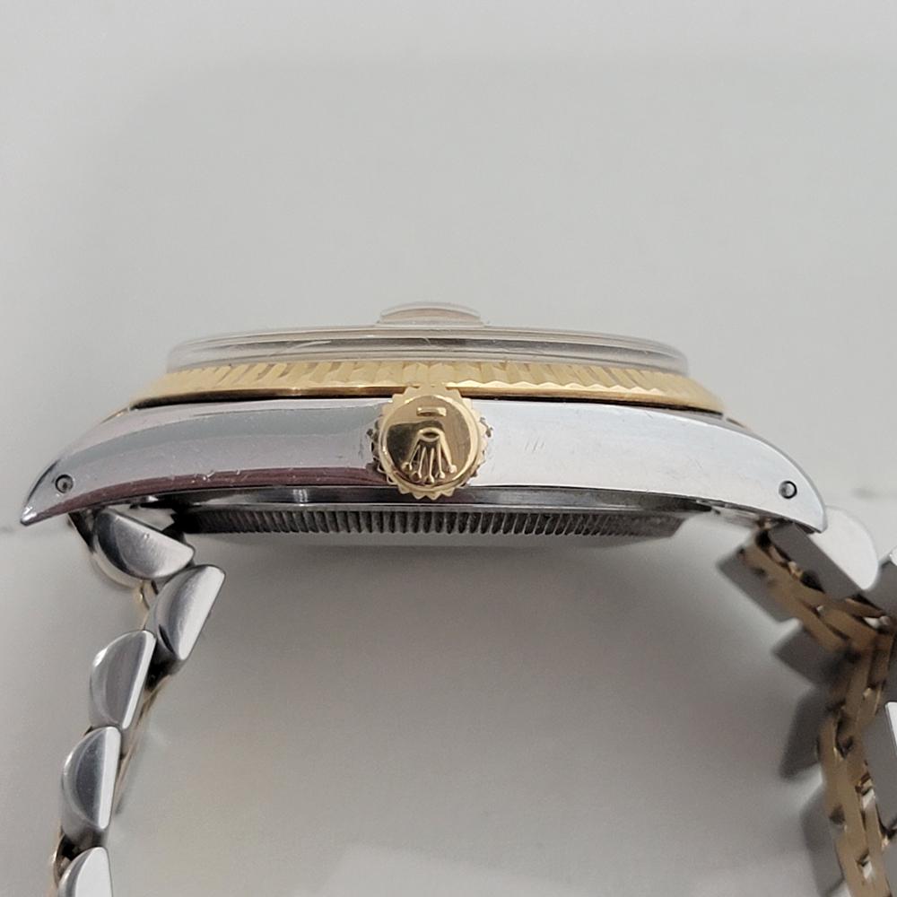 Mens Rolex Oyster Datejust Ref 16013 36mm 18k SS Automatic 1980s Swiss RA396 For Sale 4