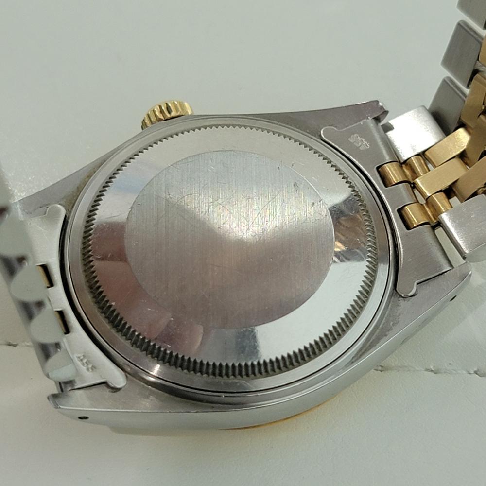 Mens Rolex Oyster Datejust Ref 16013 36mm 18k SS Automatic 1980s Swiss RA396 For Sale 5